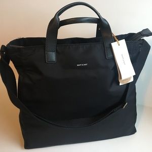 Matt & Nat - Faye nylon black tote - NWT